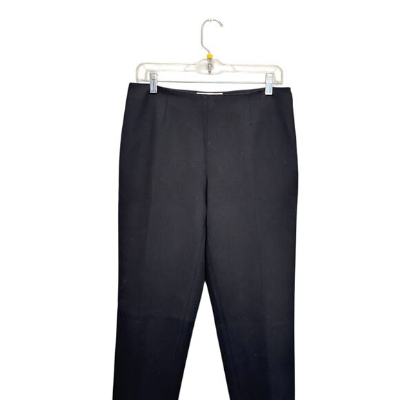 Amina Rubinacci Vintage Black Straight Leg Trousers Made in Italy EU Size 44/8 - Picture 3 of 16